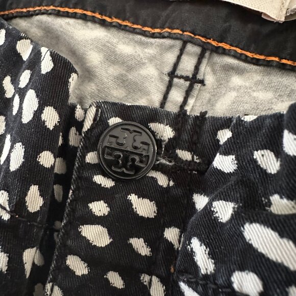 Tory Burch POny Walker Dotted Black White Cargo Pants Women's 28 - Picture 10 of 12